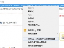 给IE右键添加"使用OpenReg打开注册表编辑器"